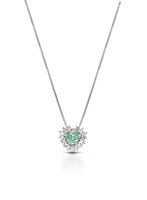 Collana Lelune Donna LELUNE DIAMONDS in Oro bianco Smeraldo 0.06 Ct LDPLSM006006 - LDPLSM006006